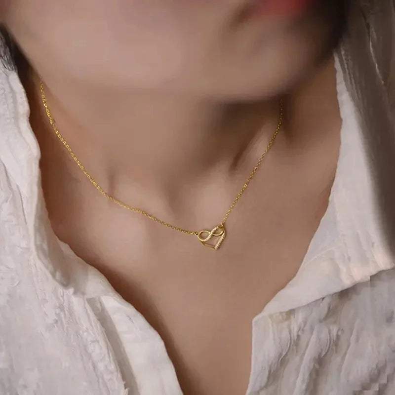 Collier Cœur Infini Signature