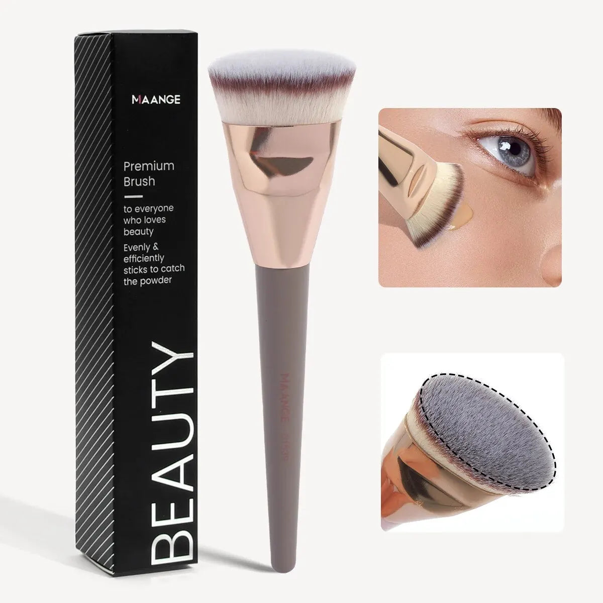 ✨ Pinceau Professionnel Premium pour Fond de Teint – Finition Lisse & Sans Traces