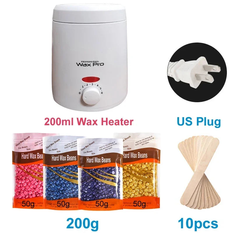 👑 AquaWax Elite™ | Chauffe-Cire Professionnel avec Kit Complet d’Épilation Sans Institut