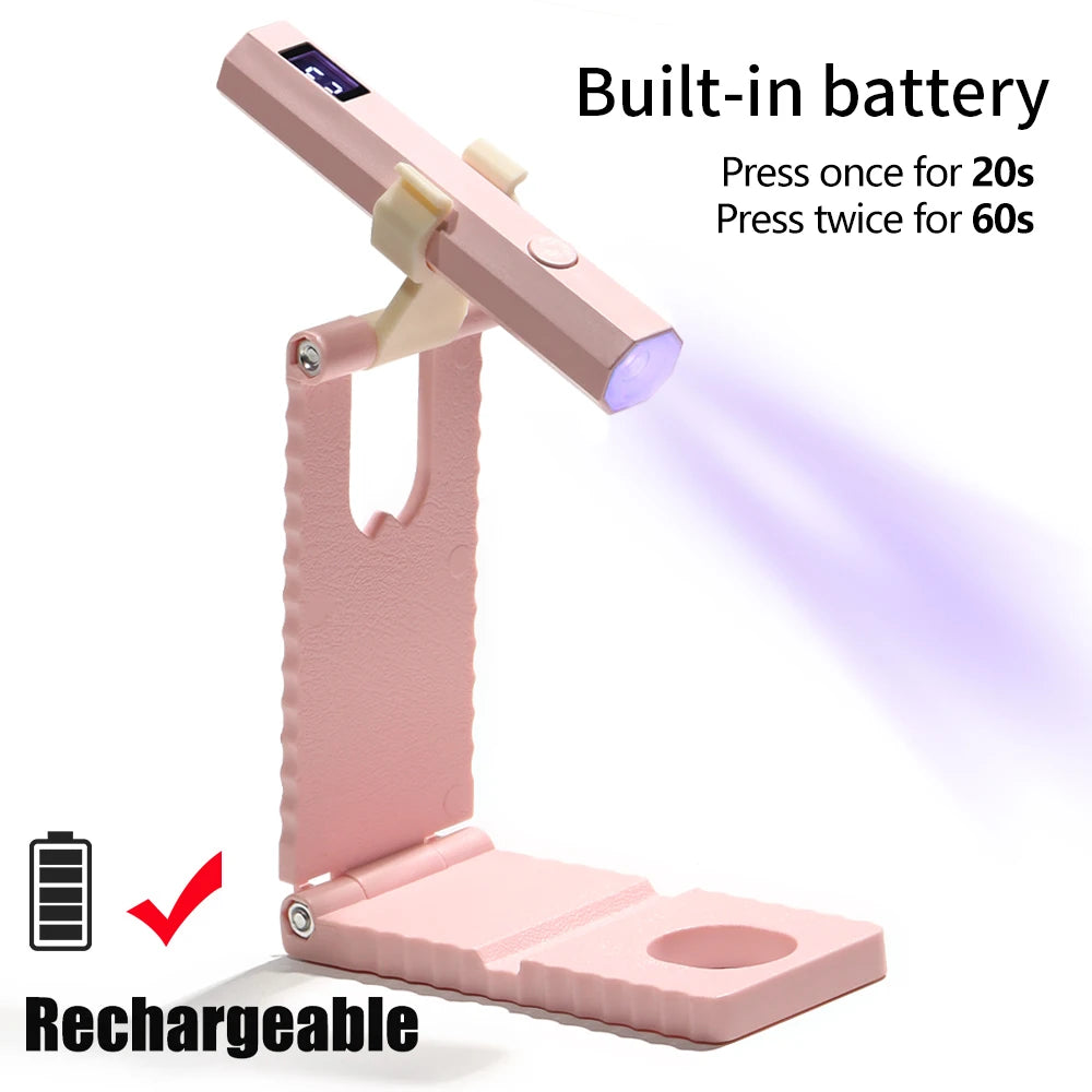 ✨ Lampe UV LED Rechargeable pour Ongles en Gel