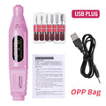 Kit Ponceuse Électrique Professionnelle pour Ongles – Coffret Complet Manucure & Pédicure