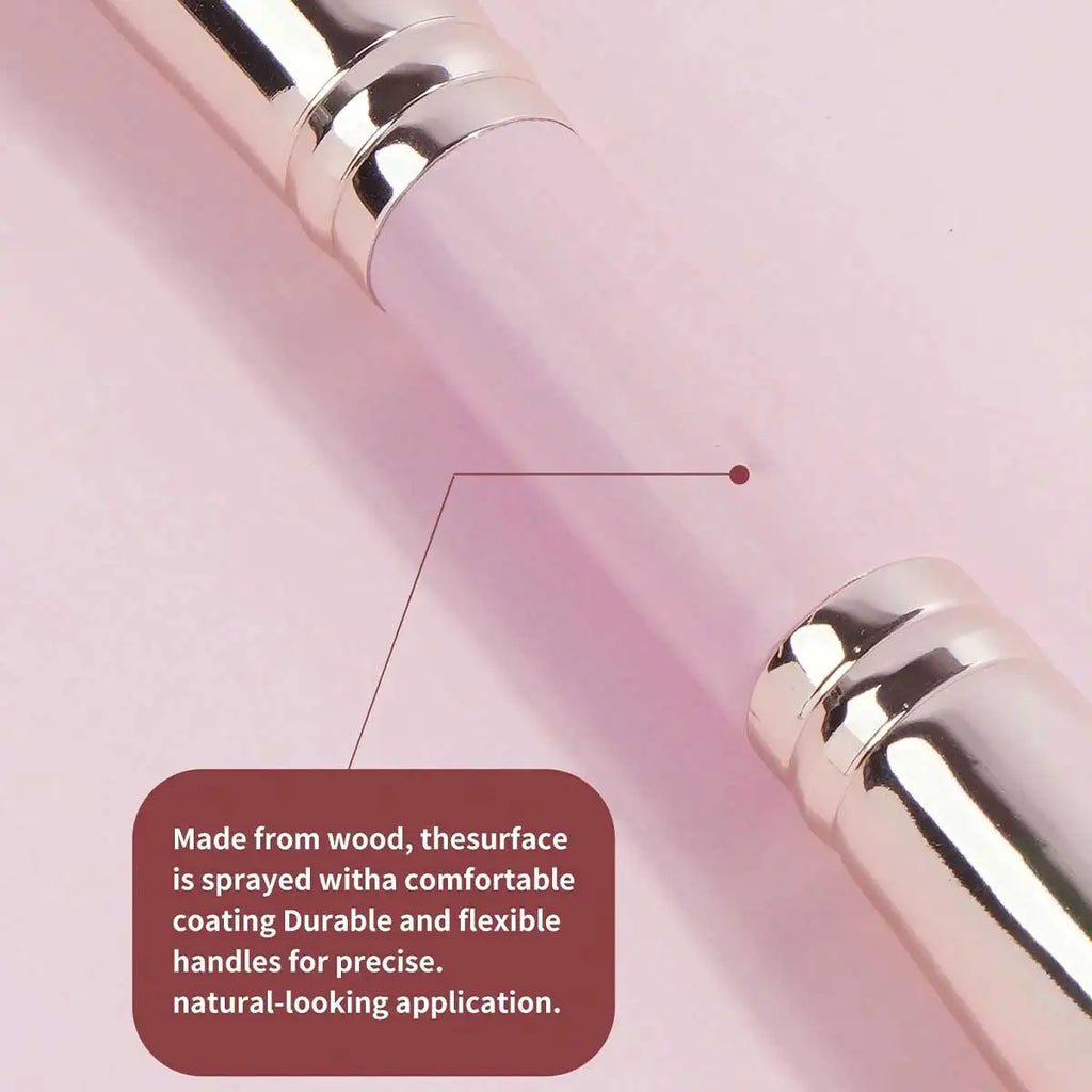 ✨ Coffret Luxe de 4 Pinceaux de Maquillage Professionnels – Double Embout & Étui Premium