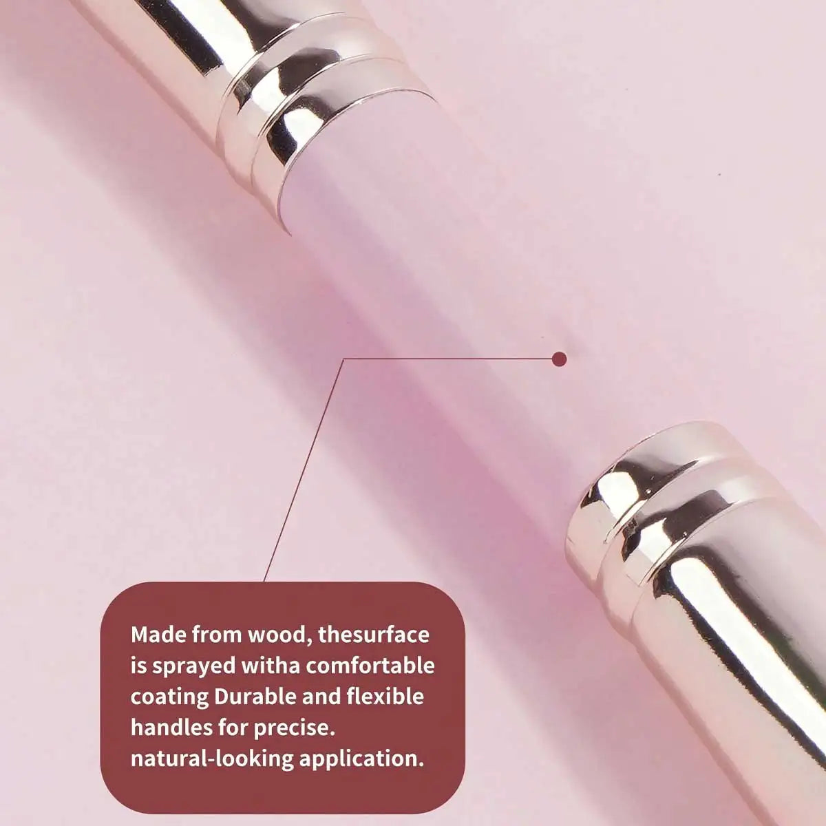 ✨ Coffret Luxe de 4 Pinceaux de Maquillage Professionnels – Double Embout & Étui Premium