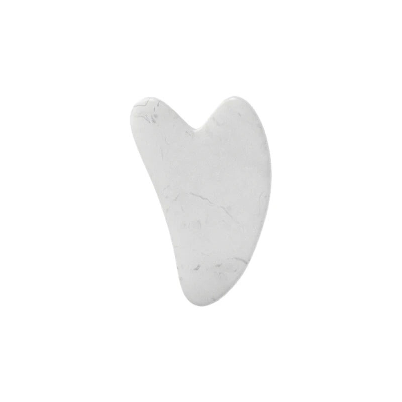 Rouleau de Massage Visage en Quartz Rose avec Pierre Gua Sha