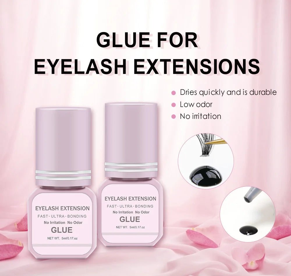 Colle Professionnelle Pour Extensions de Cils - Fixation Forte et Durable