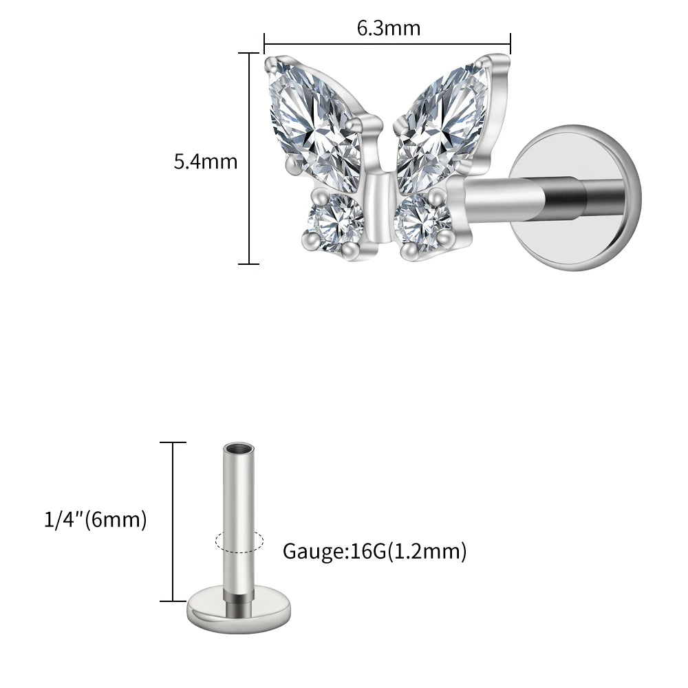 Papillon Prestige™ – Bijou de Piercing Haute Finition