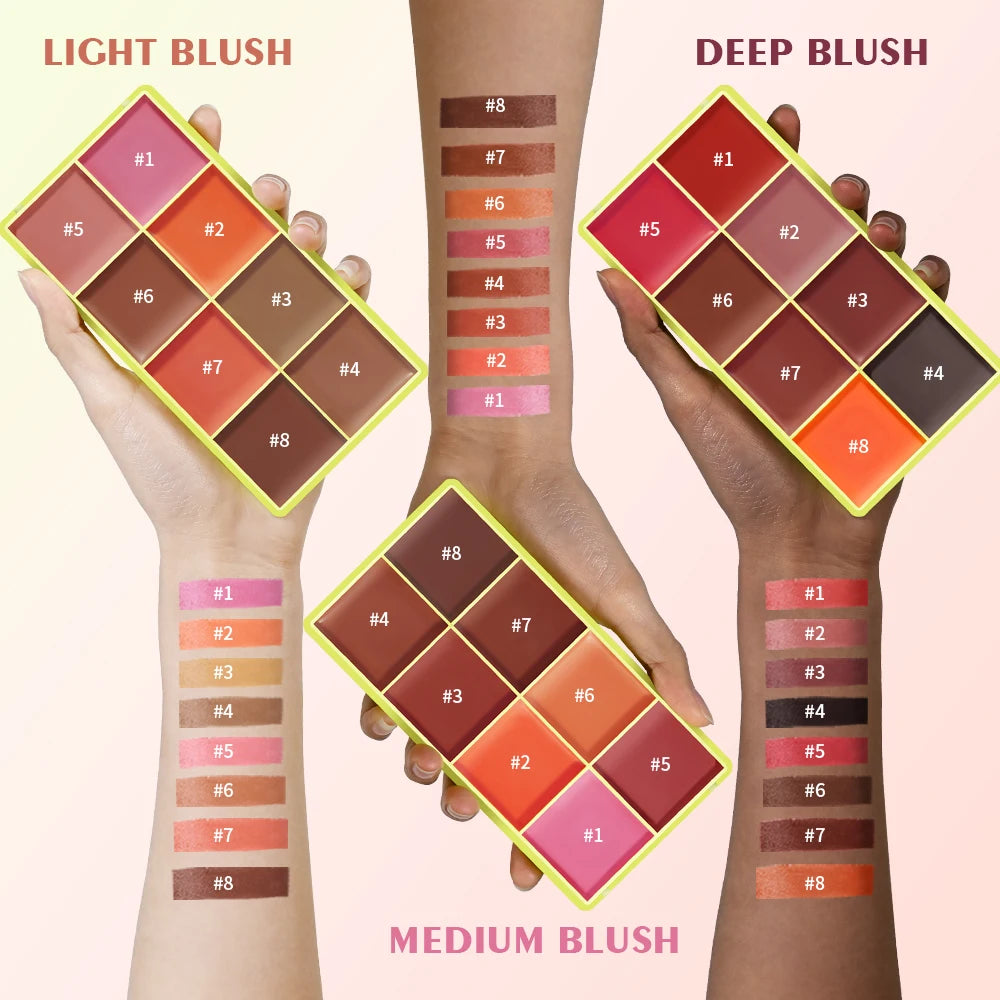 Éclat Paris™ – Palette Visage & Regard 4-en-1 | Fini Satiné • Longue Tenue • Haute Pigmentation
