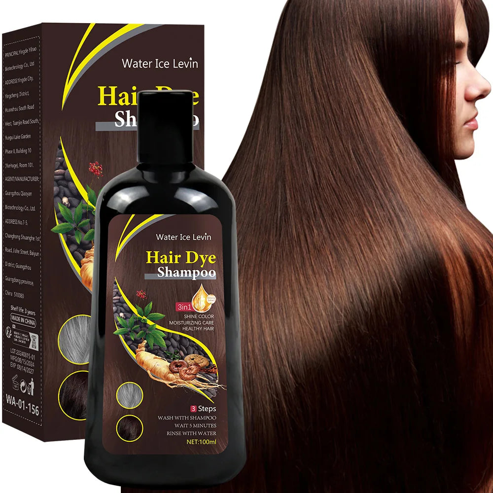 Shampooing Colorant 3-en-1 Professionnel – Coloration Instantanée, Soin Capillaire & Protection de la Couleur – 100 ml