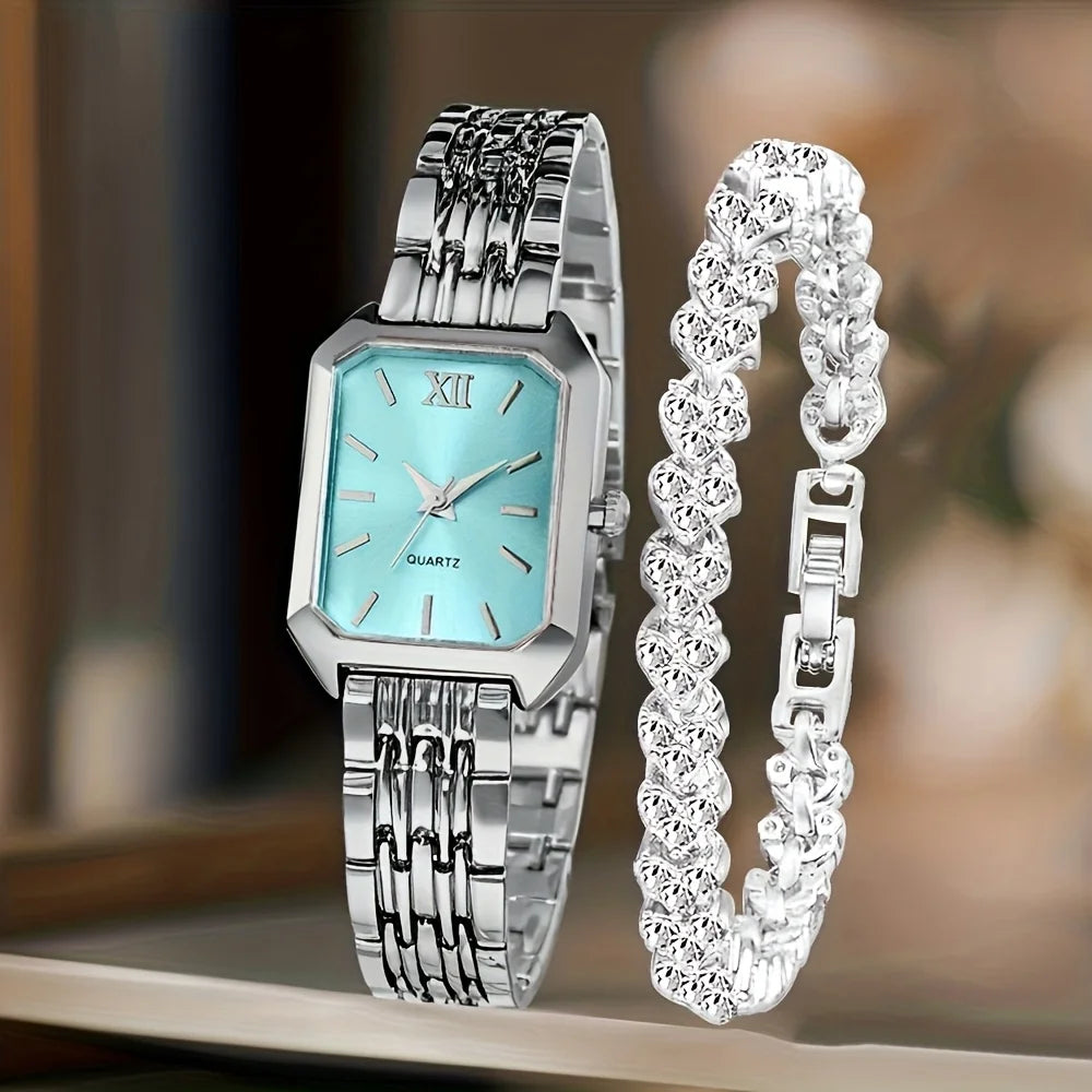 Coffret Montre & Bracelet Femme – Collection Élégance