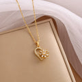 Collier Signature Cœur – Éclat Doré