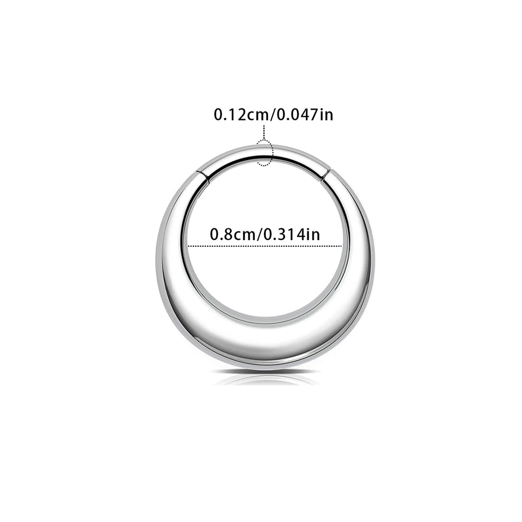 Anneau Clicker 316L Haut de Gamme – Piercing pour Nez, Septum, Cartilage et Oreille