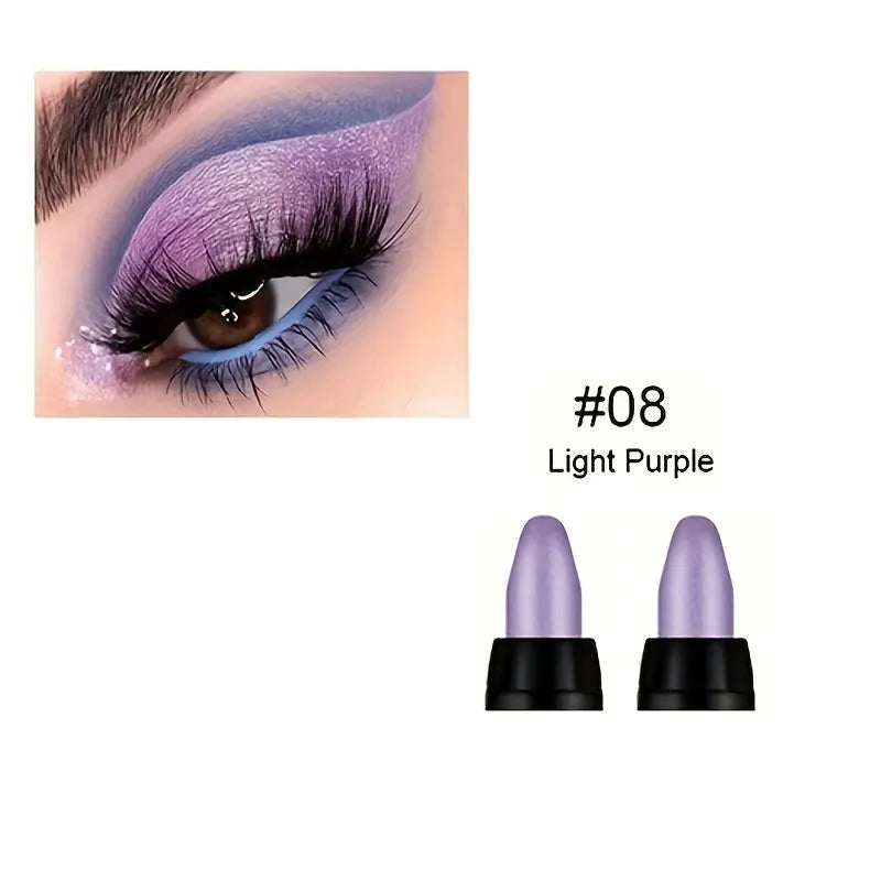 Eyeliner Pailleté Waterproof -16 Couleurs Longue Tenue
