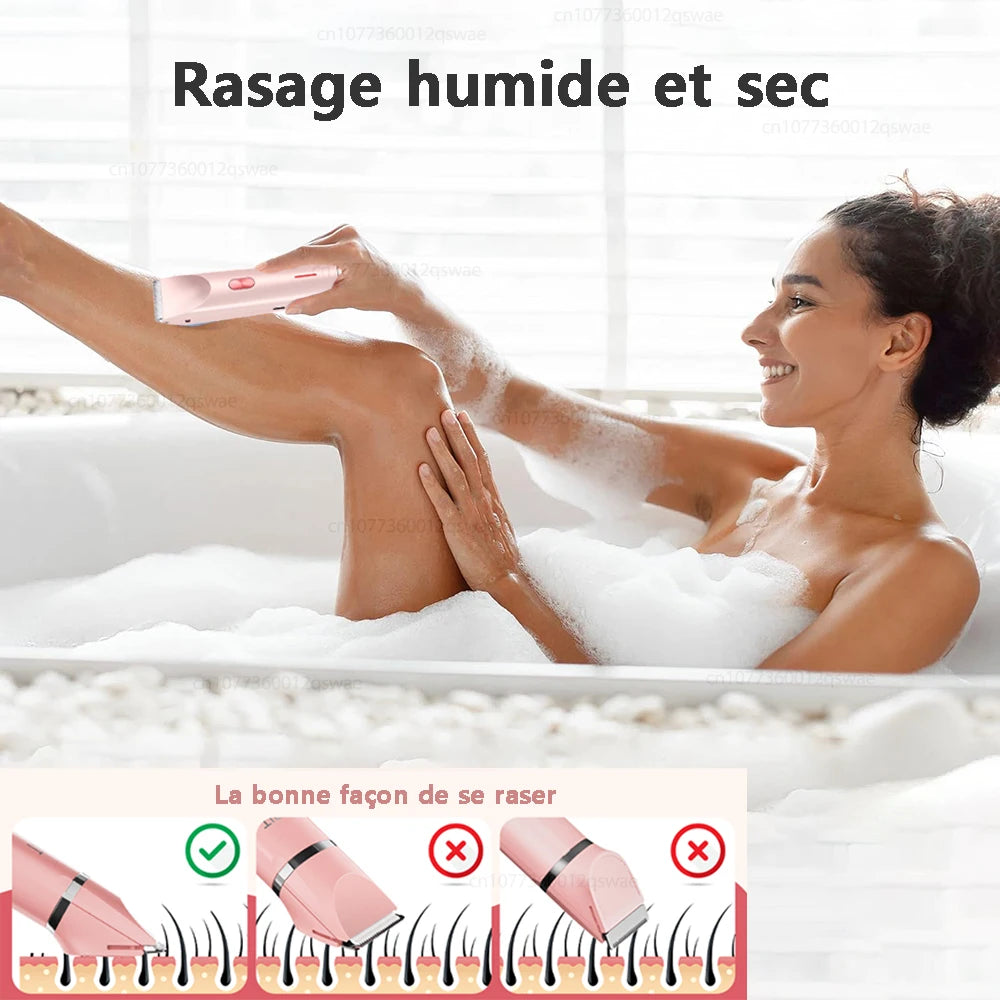 👑 SilkSmooth Prestige™ | Rasoir Électrique Double Tête Premium – Épilation Douce, Rapide et Sans Irritation ✨💖