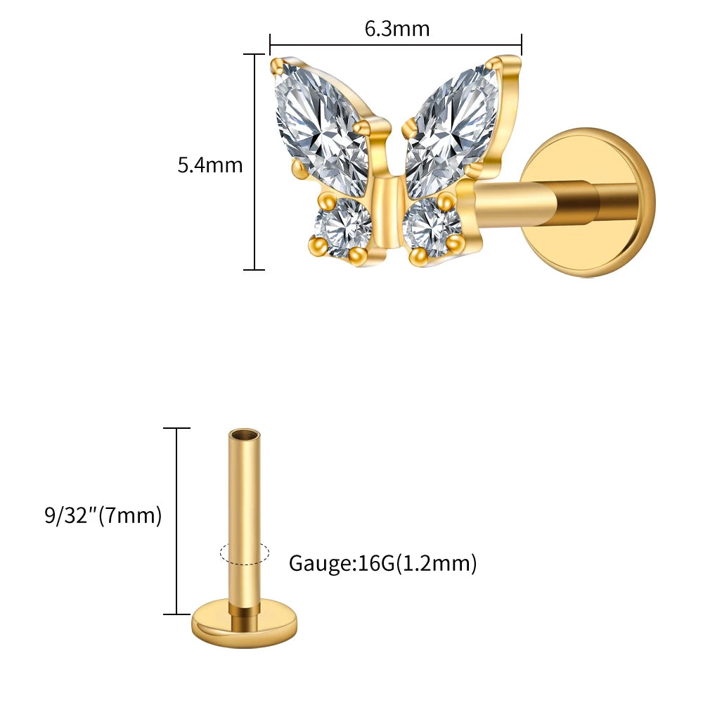 Papillon Prestige™ – Bijou de Piercing Haute Finition