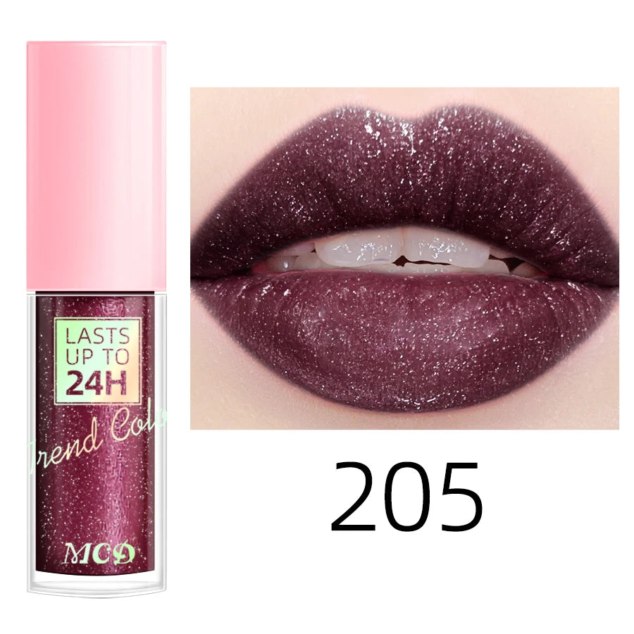💖 Rouge à Lèvres Liquide Longue Tenue – Brillance Intense & Effet Pailleté