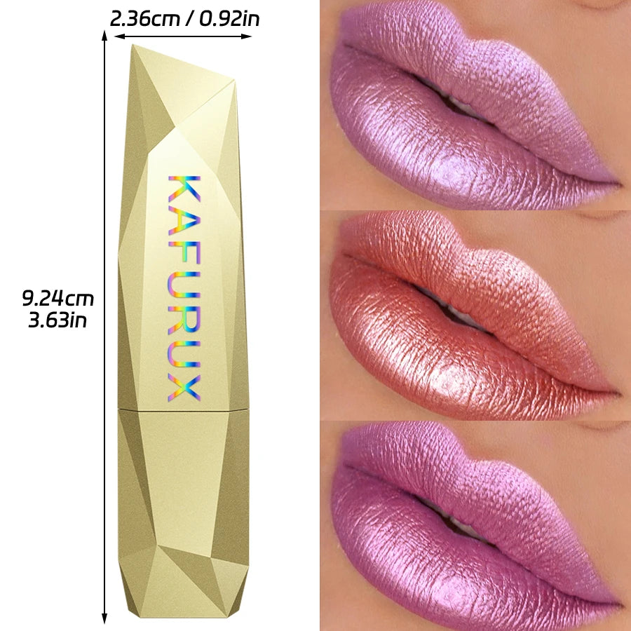 Rouge à Lèvres Métallique Hydratant – Brillance Intense & Couleur Vibrante
