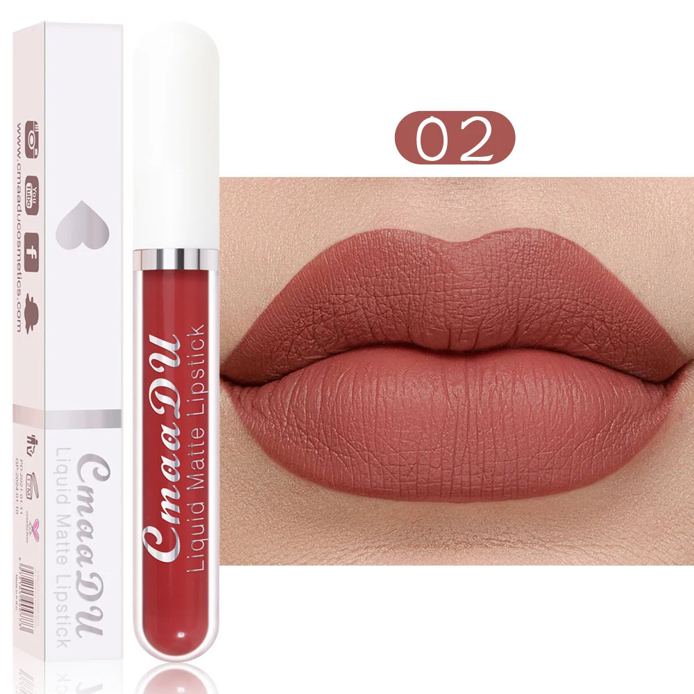 Rouge à Lèvres Liquide Mat Longue Tenue - Couleurs Intenses