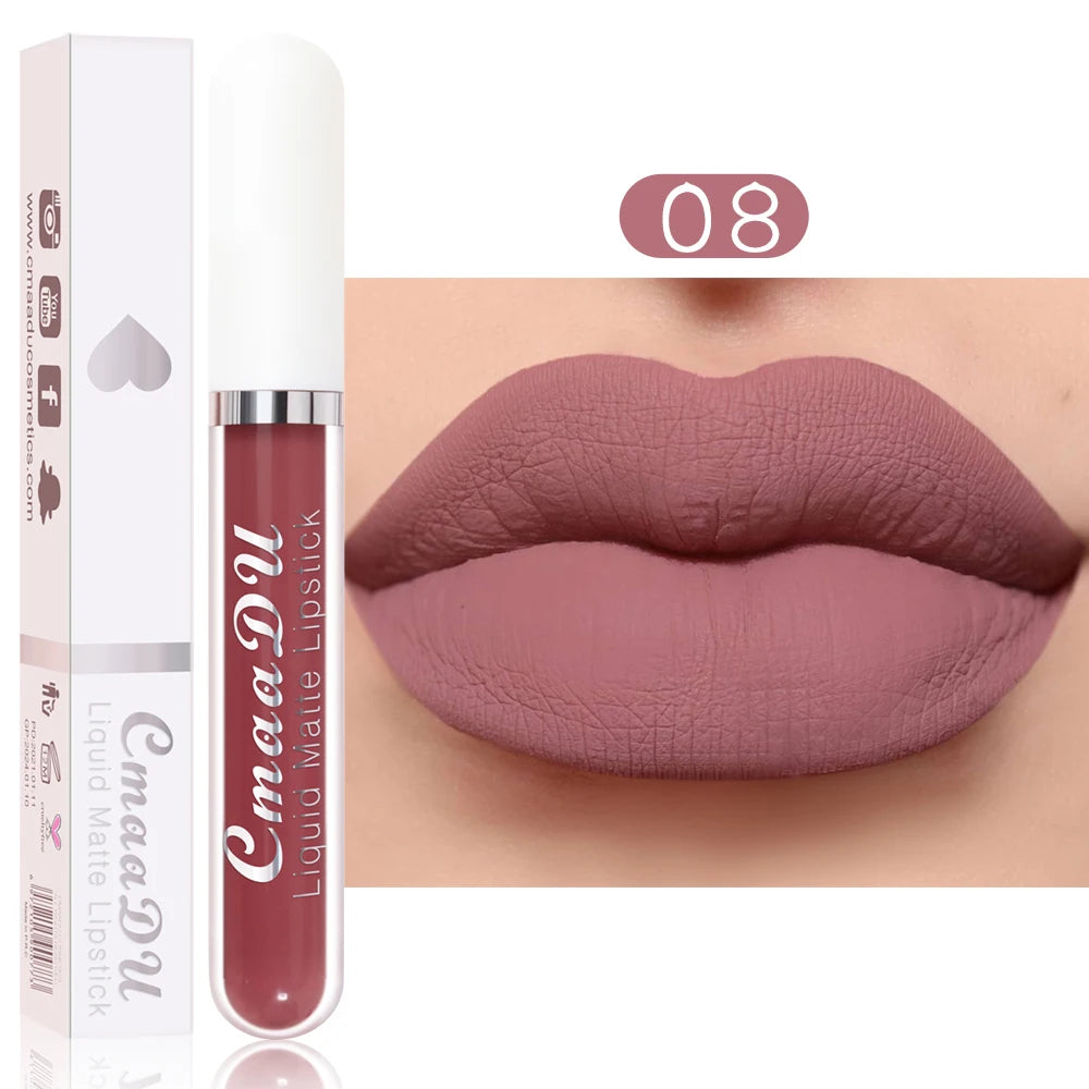 Rouge à Lèvres Liquide Mat Longue Tenue - Couleurs Intenses