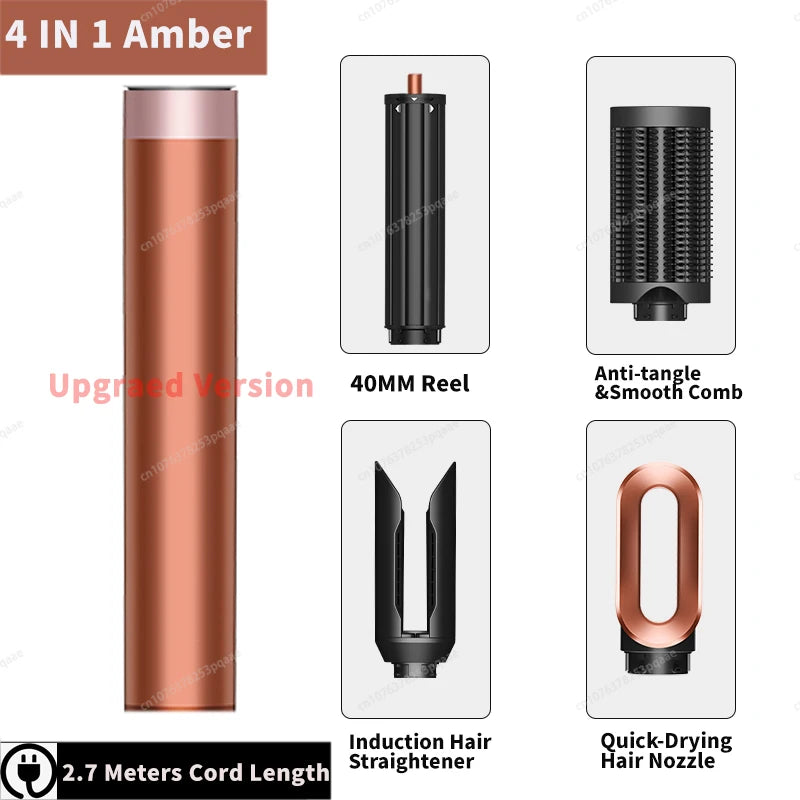 Sèche-Cheveux Multifonction 6-en-1 AirStyler Pro™ | Séchage, Boucles & Lissage Professionnels