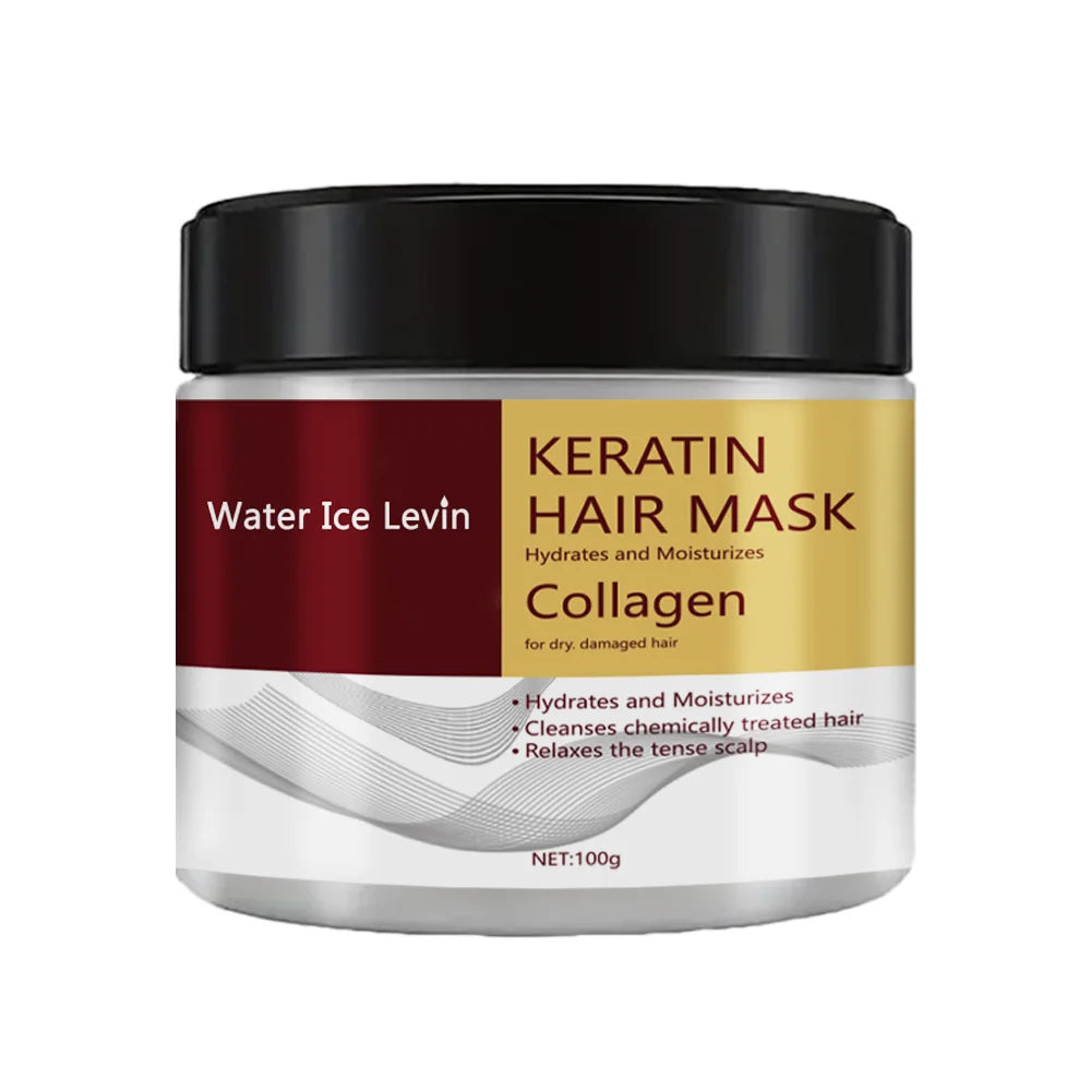 Masque Capillaire à la Kératine et au Collagène – Hydratant, Réparateur et Anti-Frisottis pour Cheveux Abîmés