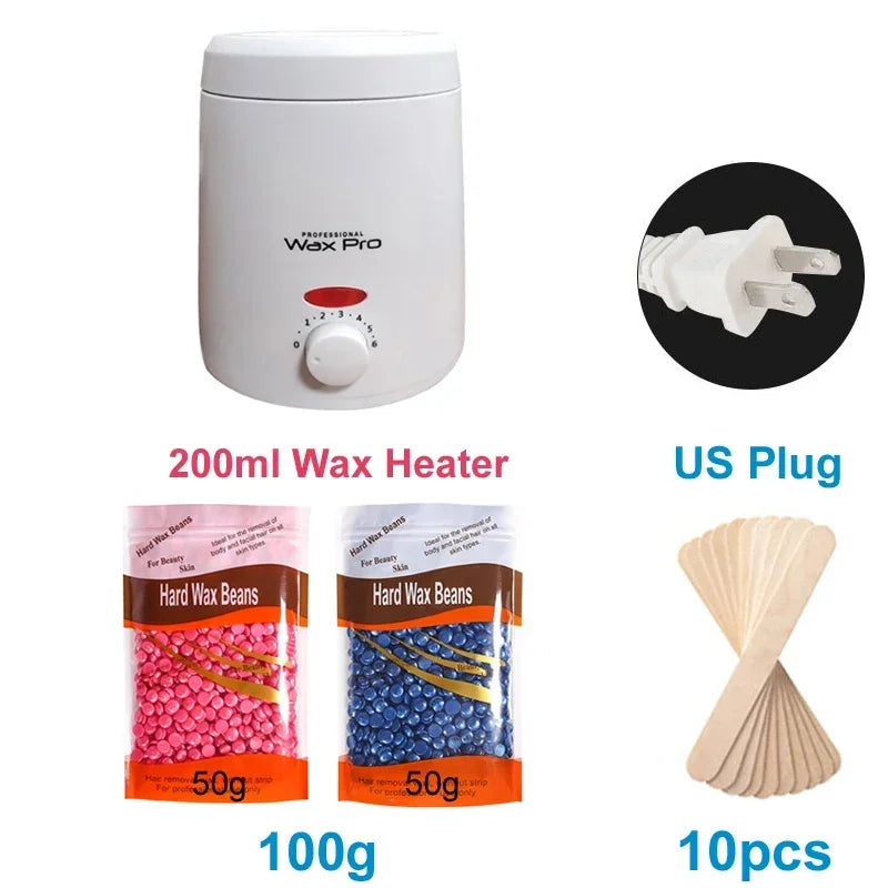 👑 AquaWax Elite™ | Chauffe-Cire Professionnel avec Kit Complet d’Épilation Sans Institut
