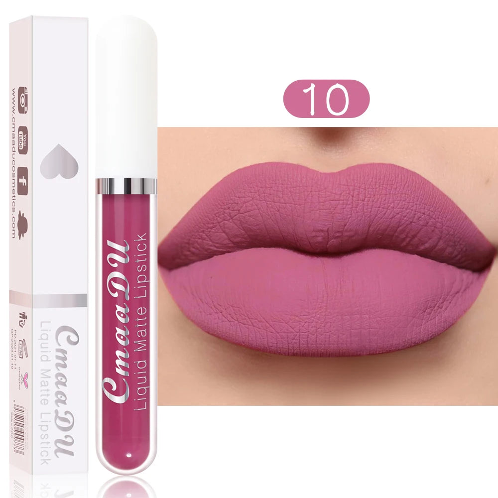 Rouge à Lèvres Liquide Mat Longue Tenue - Couleurs Intenses