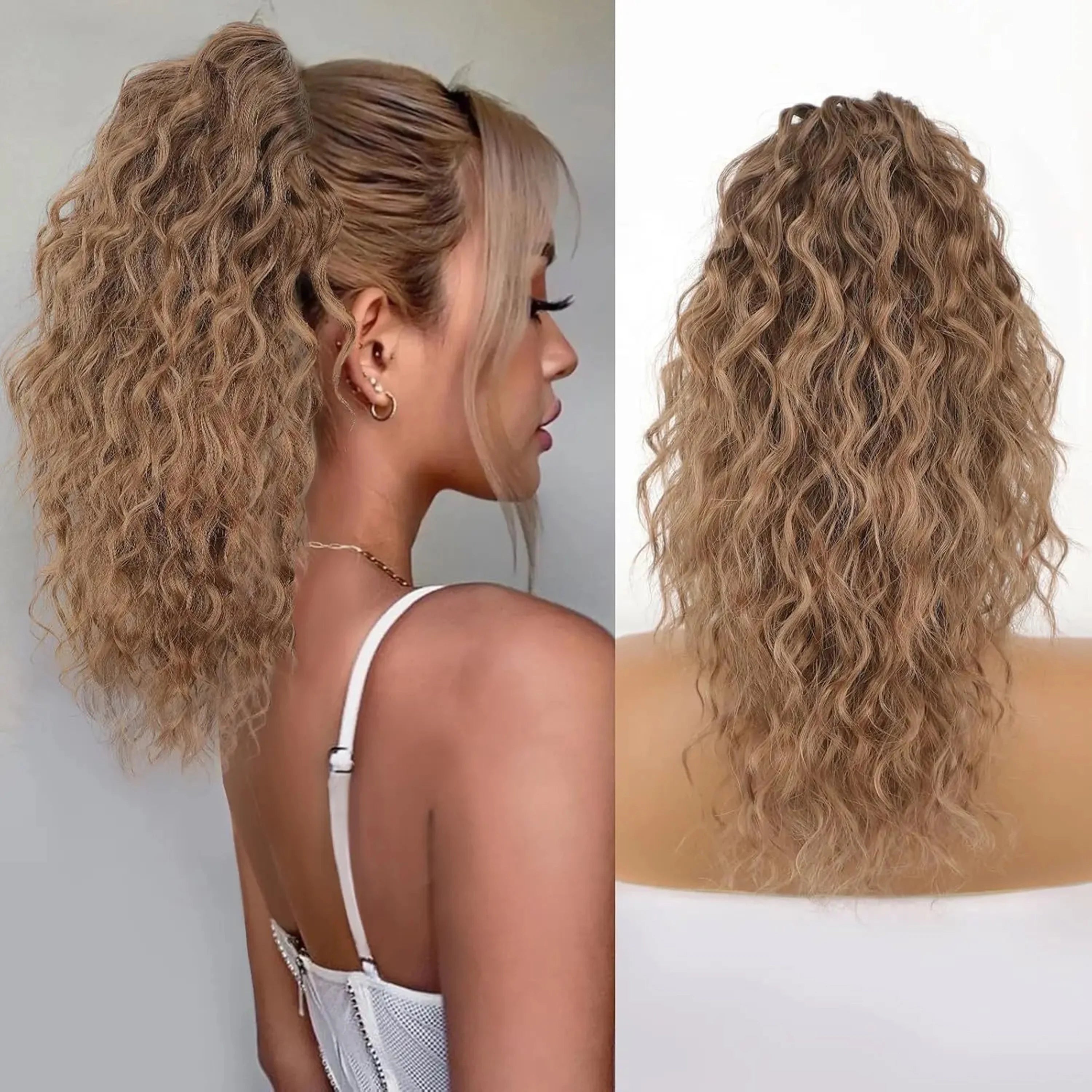✨ Queue de Cheval Ondulée de Luxe – Volume Instantané