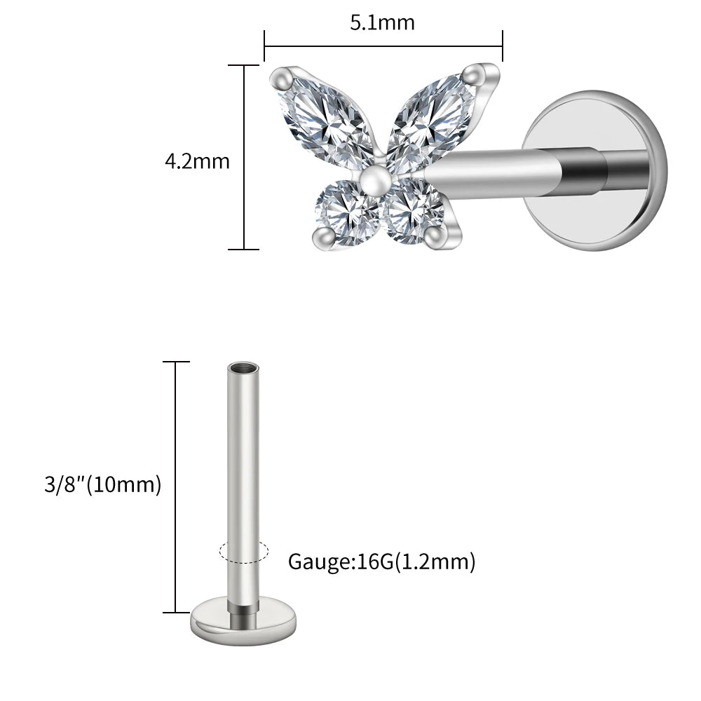 Papillon Prestige™ – Bijou de Piercing Haute Finition