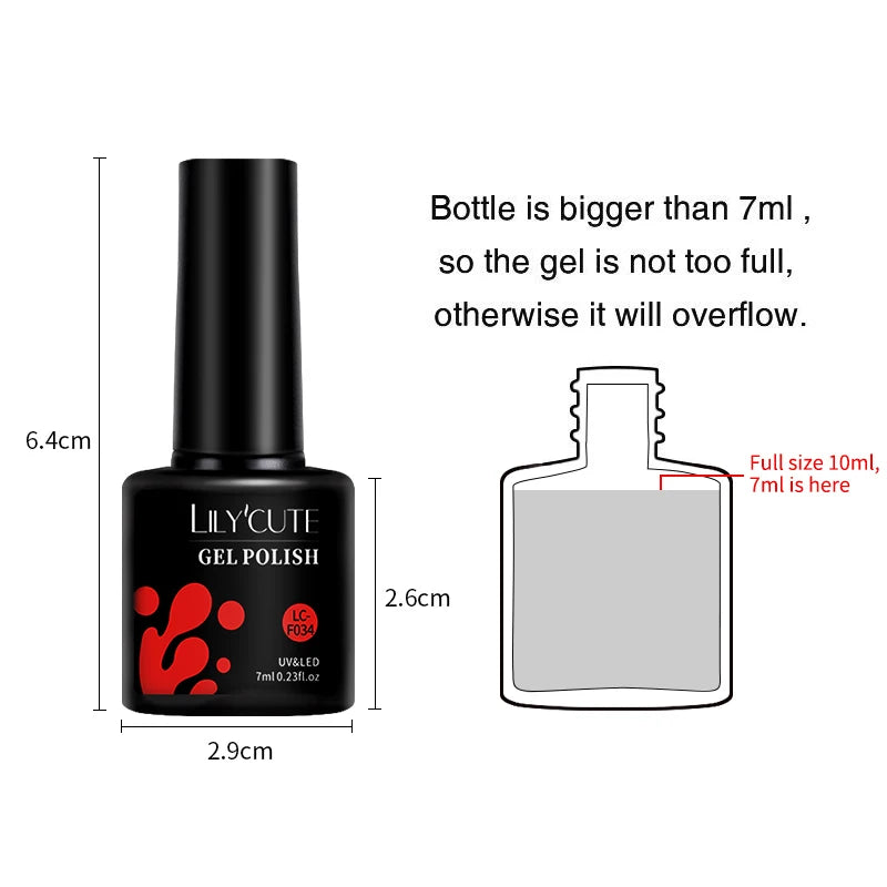 Vernis Semi-Permanent Professionnel 7 ml – Haute Pigmentation, Brillance Miroir & Longue Tenue UV/LED
