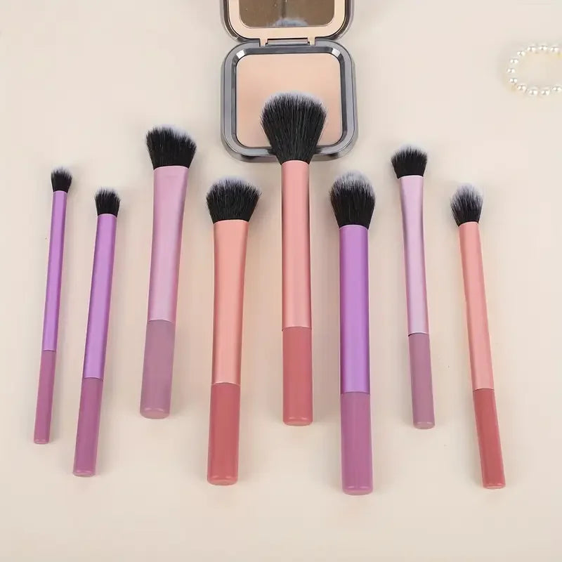Kit de 8 Pinceaux de Maquillage Professionnels - Doux , Précis et Faciles à Utiliser