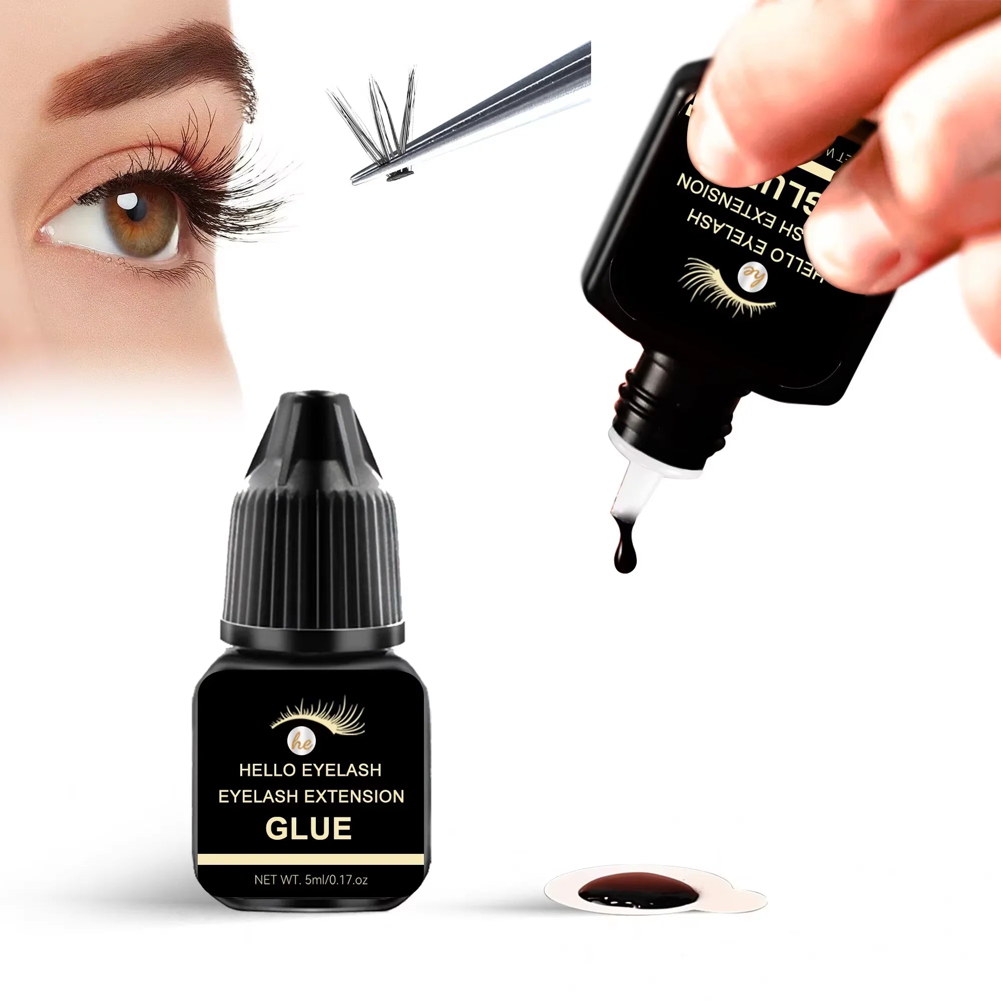 Colle Professionnelle Pour Extensions de Cils - Fixation Forte et Durable