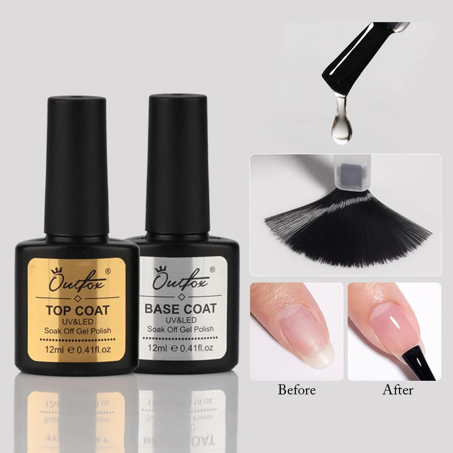 Base Coat & Top Coat Premium – Protection, Brillance et Longue Tenue 12 m