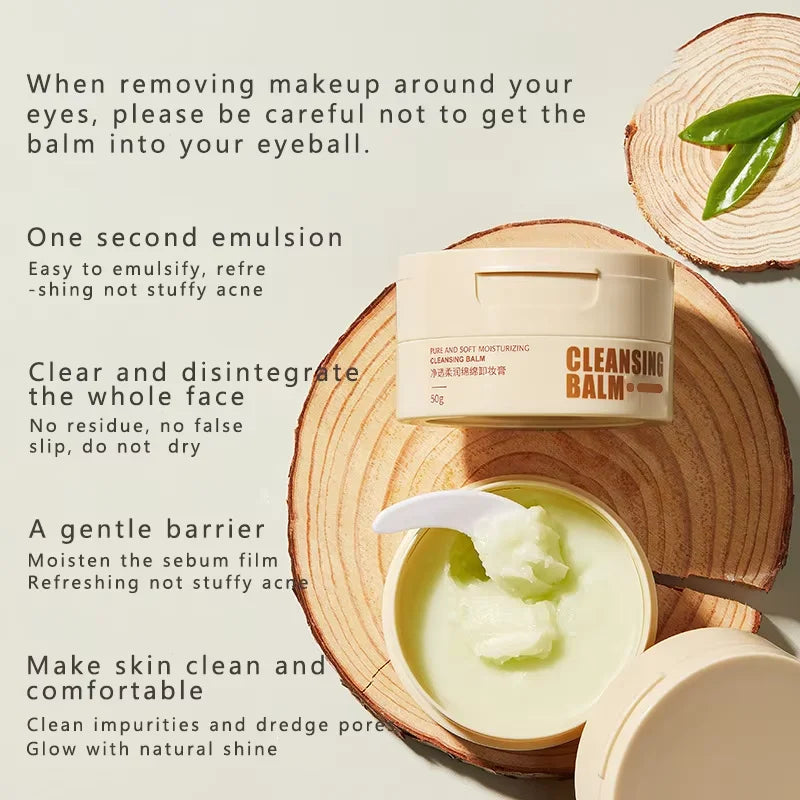 ✨ Baume Démaquillant Premium – Nettoyage Profond, Démaquillage Doux & Hydratation Intense du Visage 🌿
