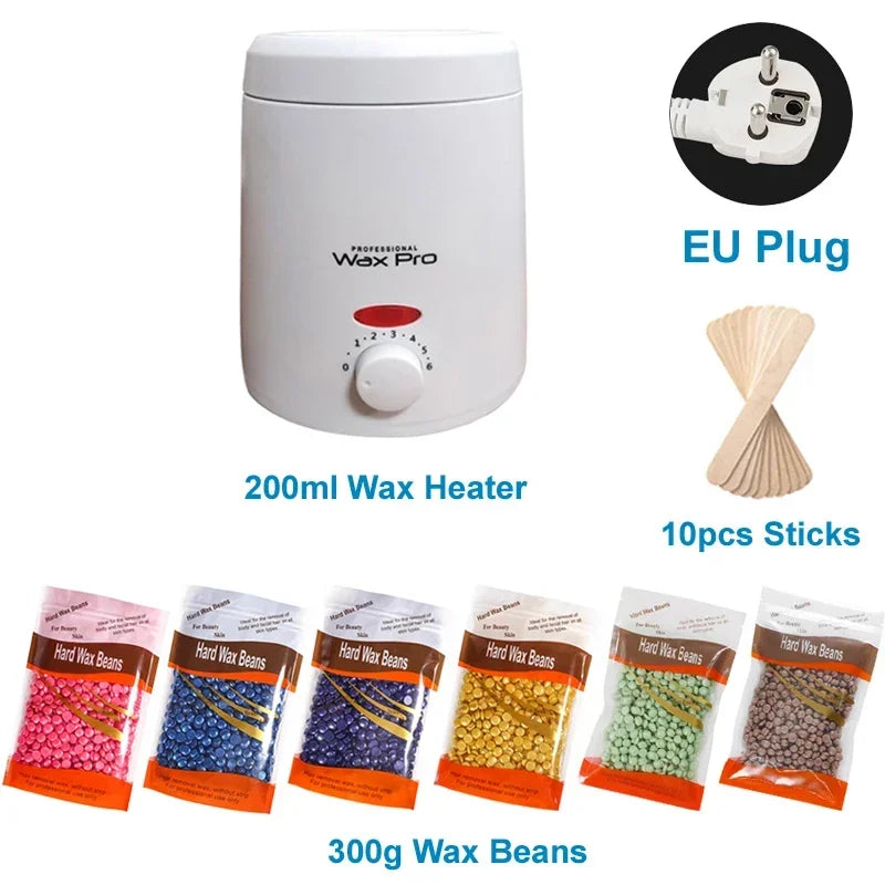 👑 AquaWax Elite™ | Chauffe-Cire Professionnel avec Kit Complet d’Épilation Sans Institut