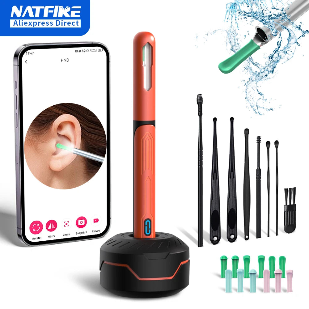 👂 Otoscope Connecté avec Caméra HD – Nettoyeur d’Oreilles Intelligent