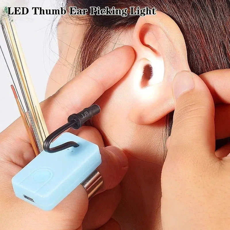 ✨ EarLight Pro™ – Cure-Oreille LED Rechargeable Haute Précision