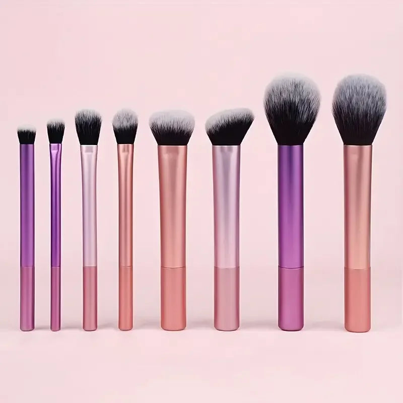 Kit de 8 Pinceaux de Maquillage Professionnels - Doux , Précis et Faciles à Utiliser