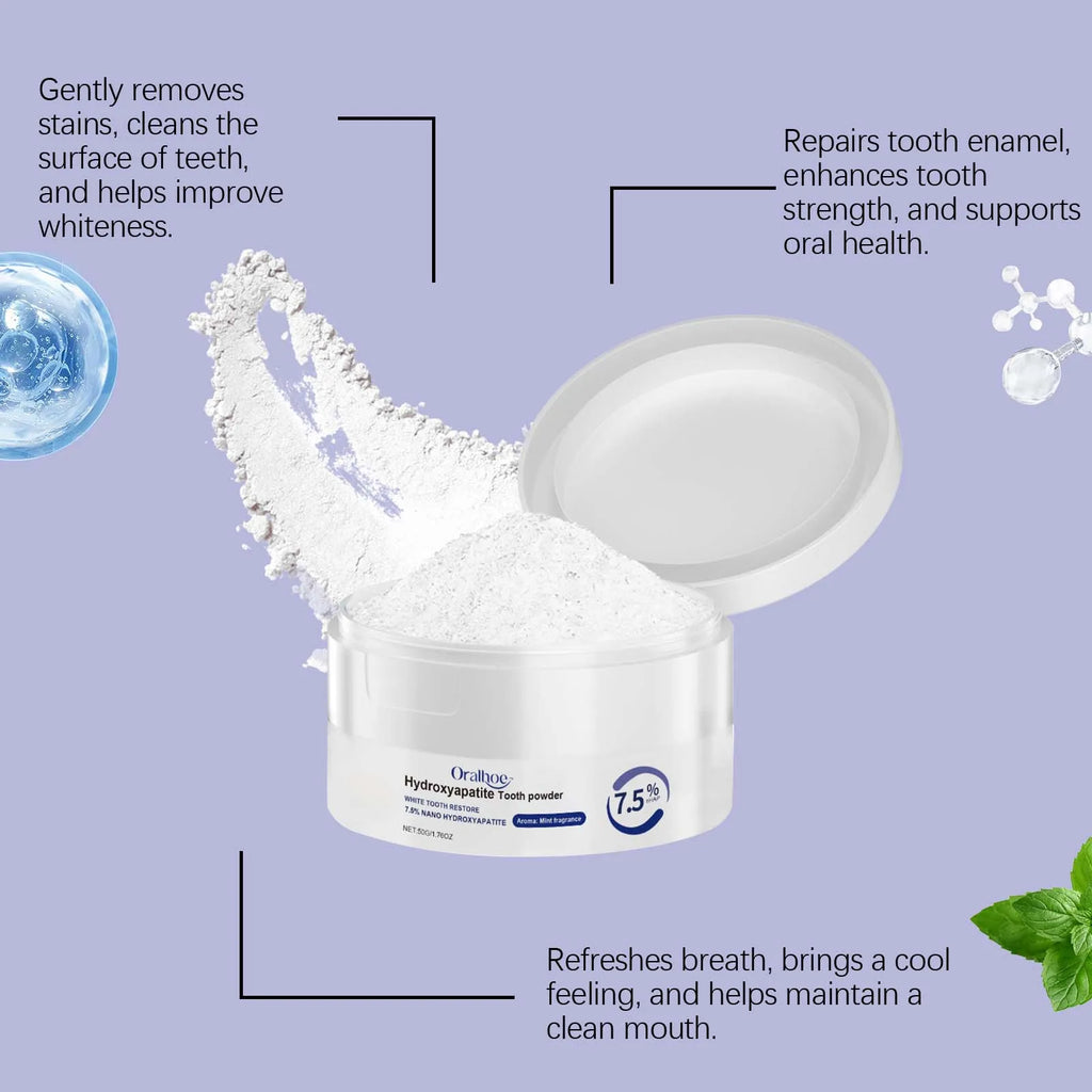 Poudre Blanchissante Luxe – Soin Dentaire Premium pour un Sourire Éclatant & une Fraîcheur Intense ✨🦷