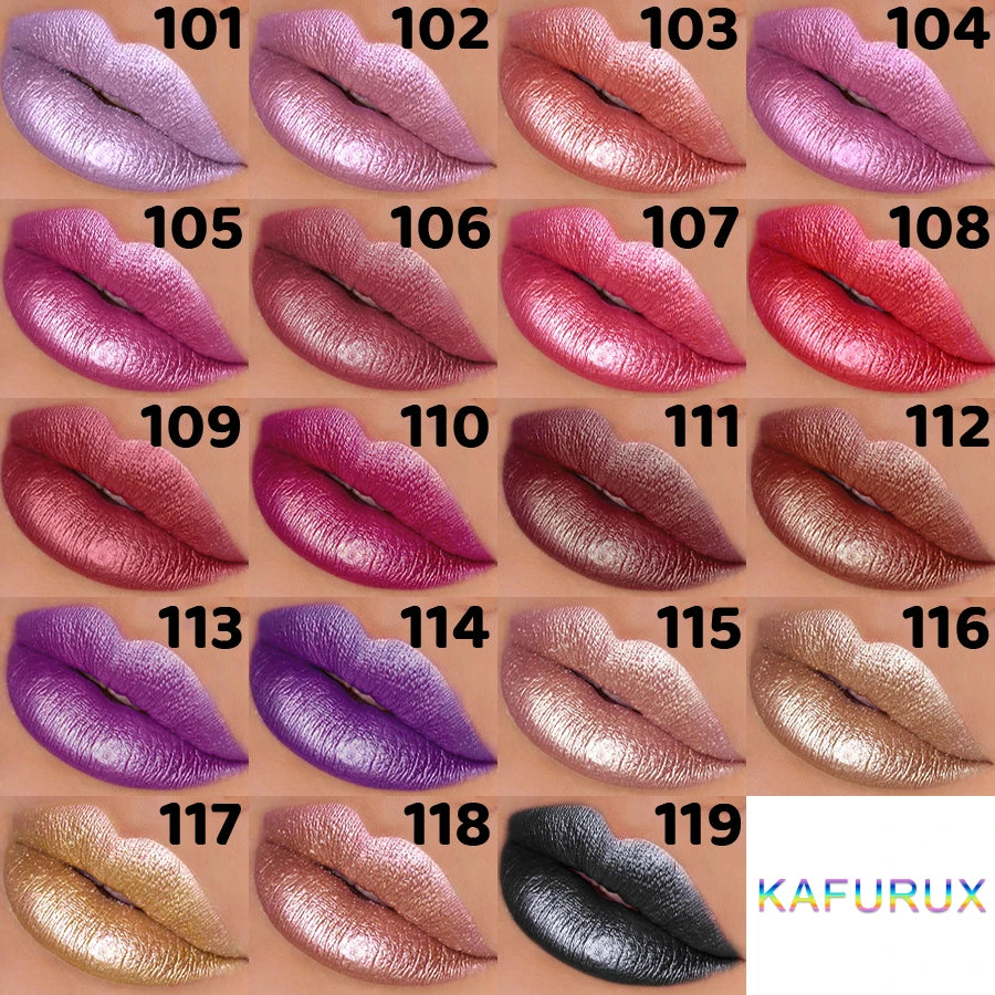 Rouge à Lèvres Métallique Hydratant – Brillance Intense & Couleur Vibrante
