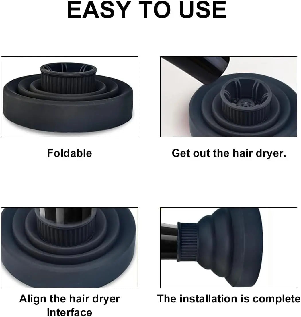 ✨ Diffuseur Universel en Silicone pour Sèche-Cheveux – Boucles Définies Sans Frisottis