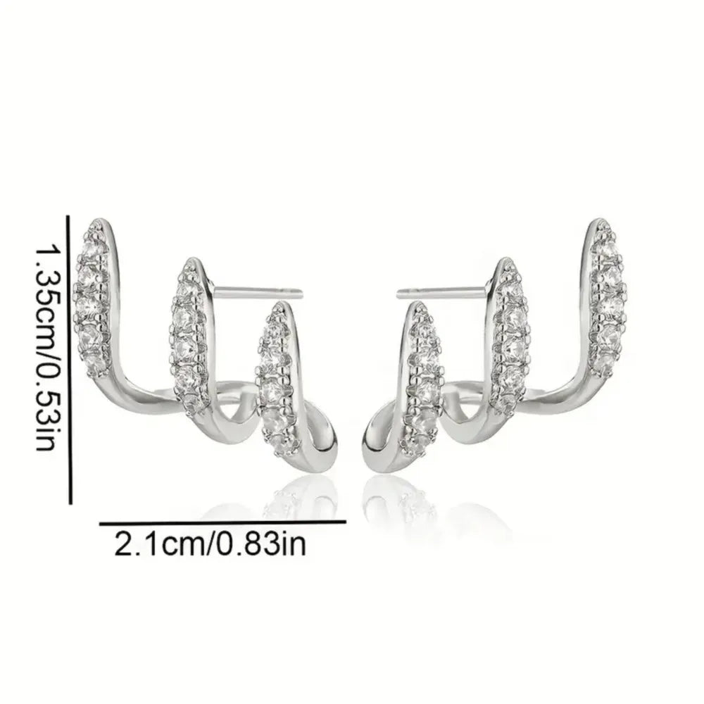 Collection Élégance™ – Boucles d’Oreilles Aura Scintillante