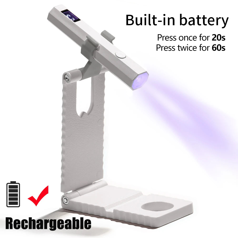 ✨ Lampe UV LED Rechargeable pour Ongles en Gel