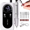 Ponceuse à Ongles Professionnelle 45 000 RPM – Kit Complet Rechargeable Haute Précision avec Écran LCD