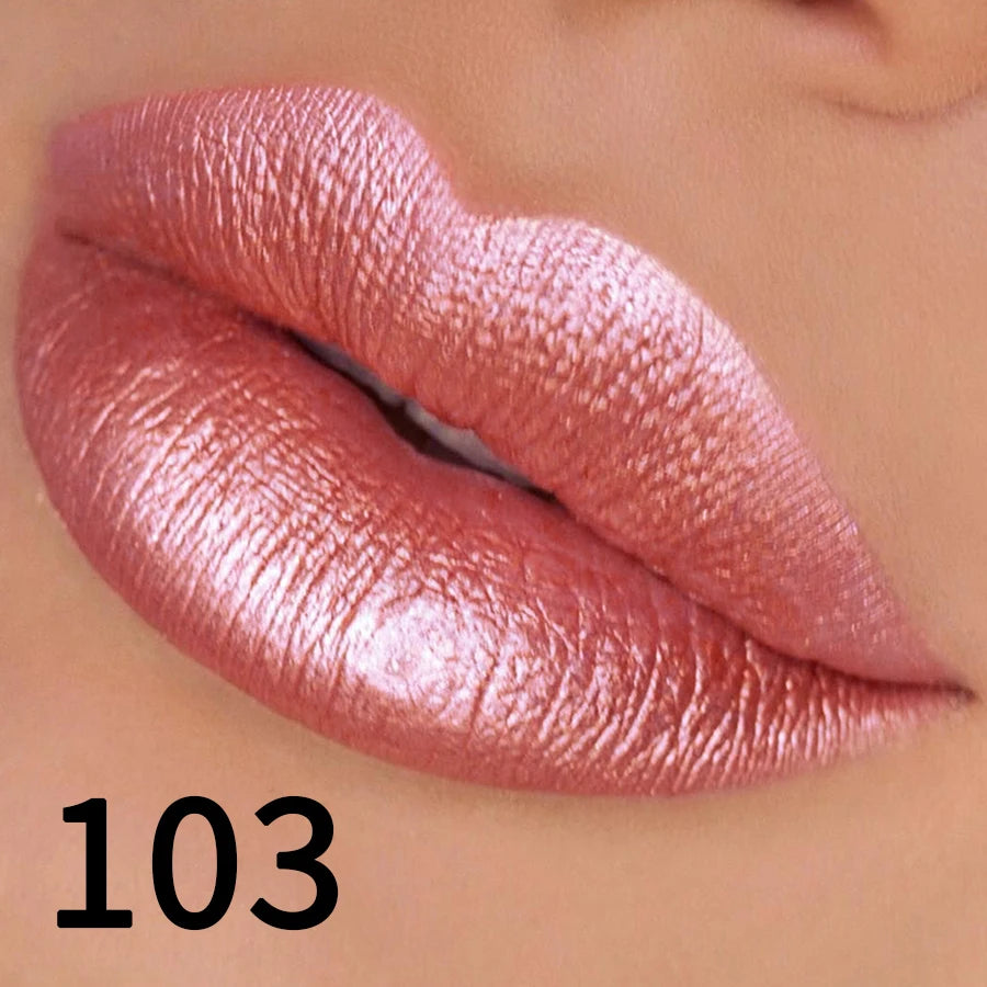 Rouge à Lèvres Métallique Hydratant – Brillance Intense & Couleur Vibrante