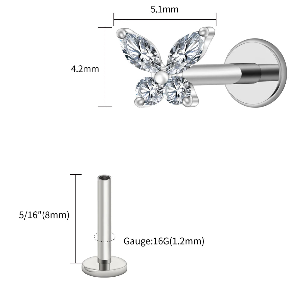 Papillon Prestige™ – Bijou de Piercing Haute Finition