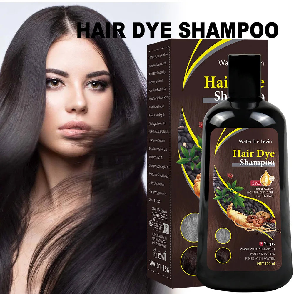 Shampooing Colorant 3-en-1 Professionnel – Coloration Instantanée, Soin Capillaire & Protection de la Couleur – 100 ml