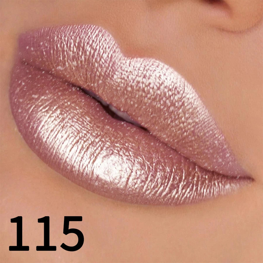 Rouge à Lèvres Métallique Hydratant – Brillance Intense & Couleur Vibrante