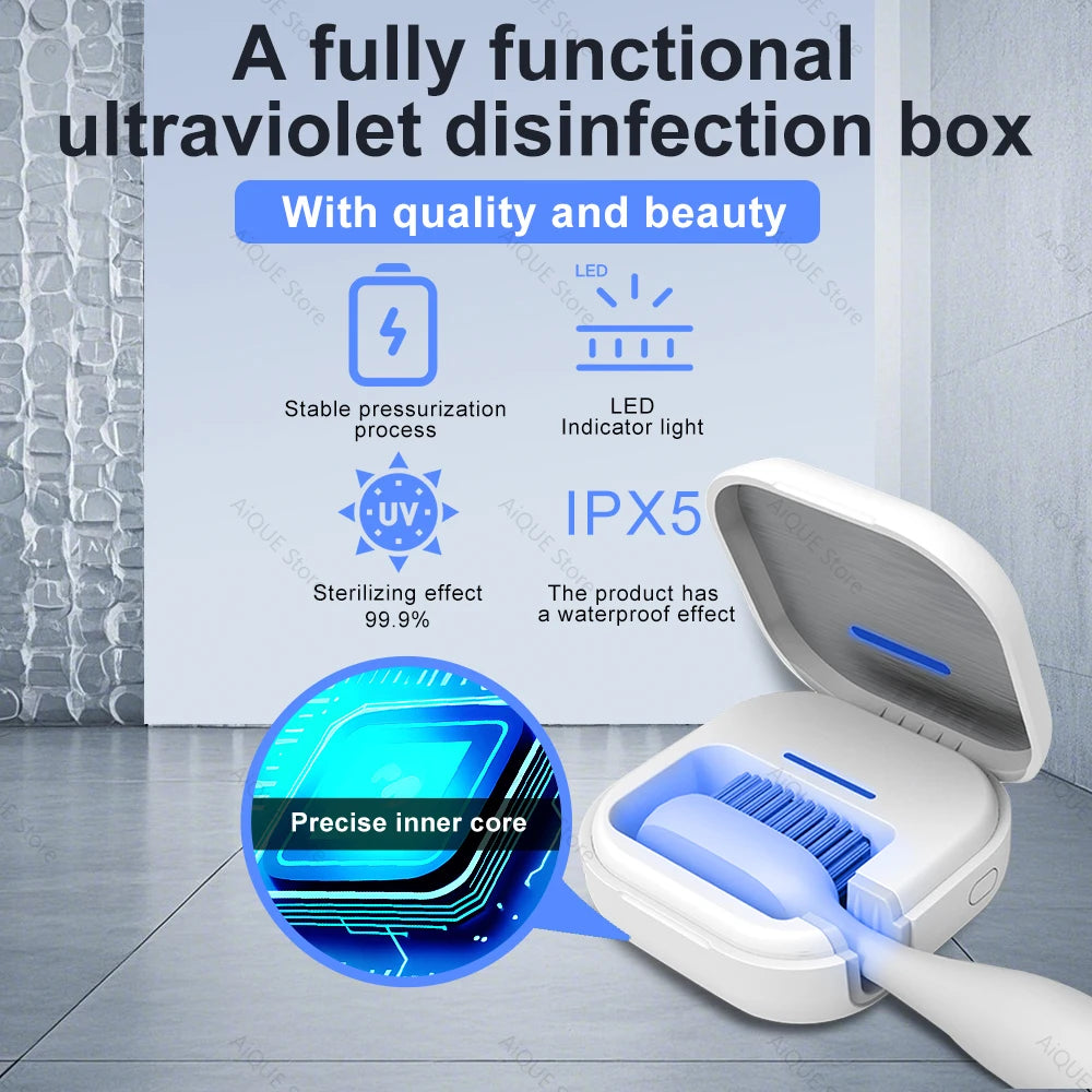 Coffret UV Premium pour Brosse à Dents – Hygiène & Protection au Quotidien
