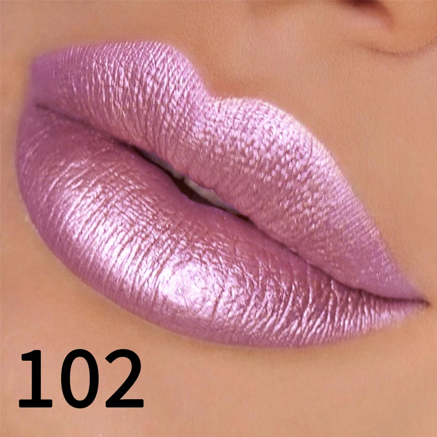 Rouge à Lèvres Métallique Hydratant – Brillance Intense & Couleur Vibrante