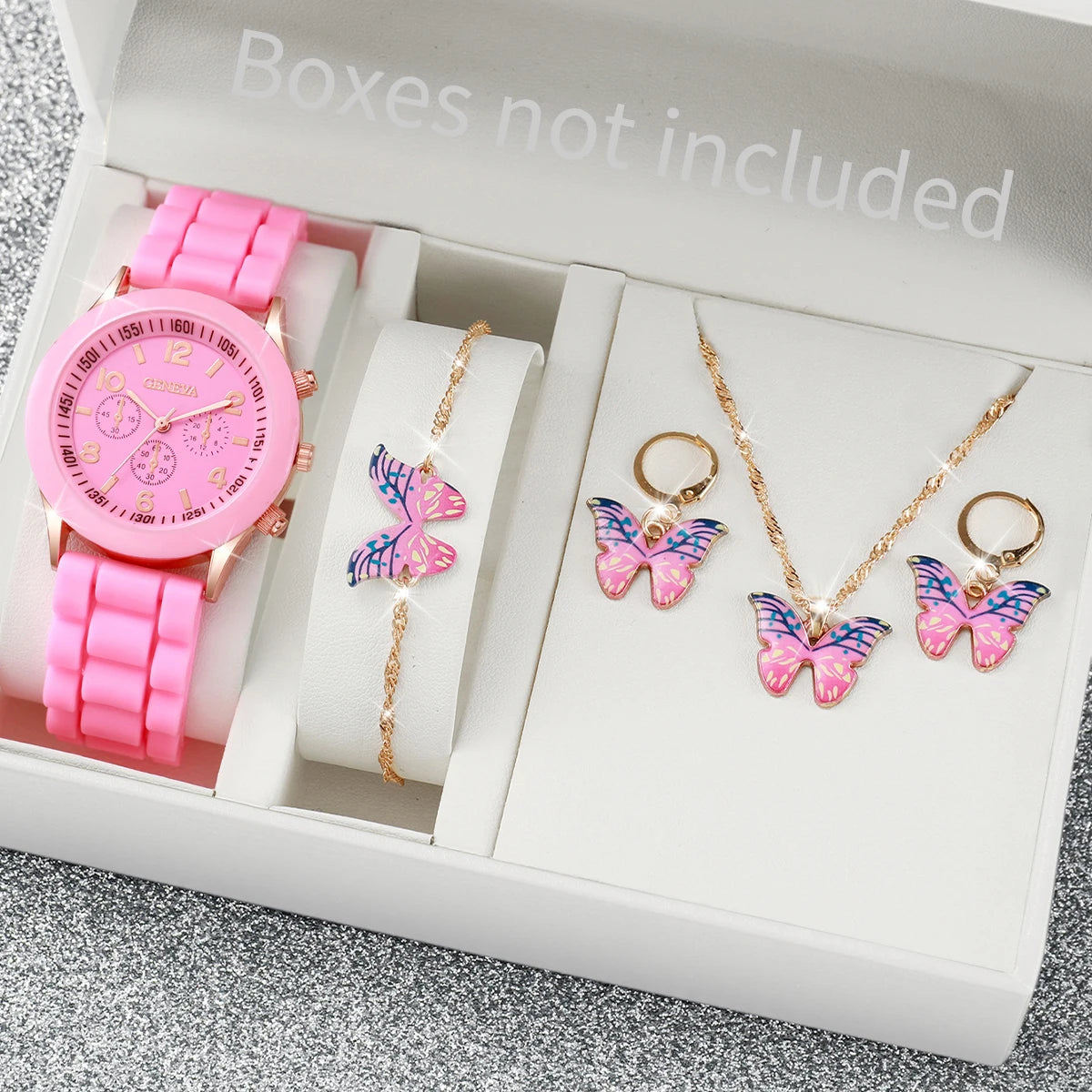 Coffret Montre Femme & Bijoux Cœur – Élégance Signature
